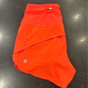 Lululemon High Rise Speed up shorts 4 inch